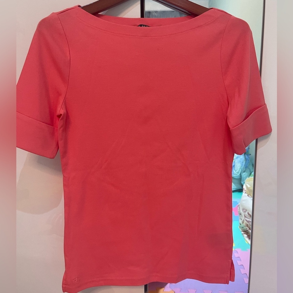 Ralph Lauren Coral Short Sleeve Tee